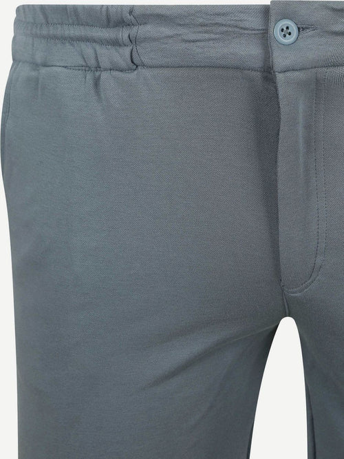 Suitable respect jink short steel blauw | Slim-fit