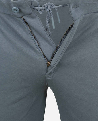 Suitable respect jink short steel blauw | Slim-fit