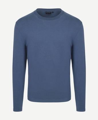 Suitable respect longsleeve heavy t-shirt donkerblauw