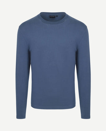 Respect longsleeve heavy t-shirt donkerblauw