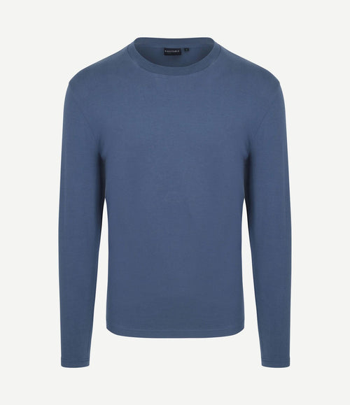 Respect longsleeve heavy t-shirt donkerblauw