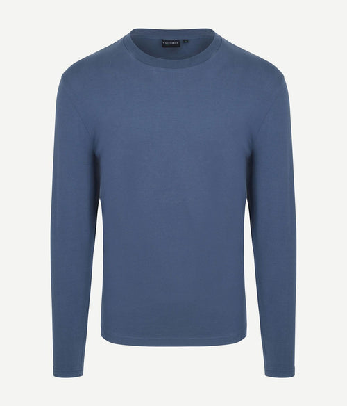 Suitable respect longsleeve heavy t-shirt donkerblauw