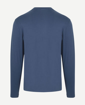 Suitable respect longsleeve heavy t-shirt donkerblauw