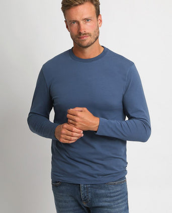 Suitable respect longsleeve heavy t-shirt donkerblauw