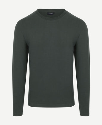 Suitable respect longsleeve heavy t-shirt donkergroen