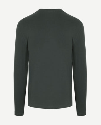 Suitable respect longsleeve heavy t-shirt donkergroen