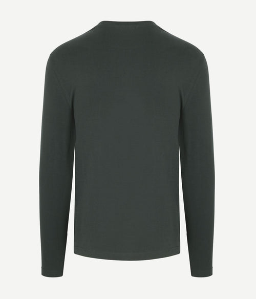 Suitable respect longsleeve heavy t-shirt donkergroen