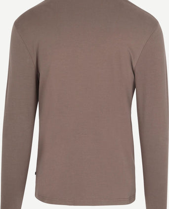 Suitable respect longsleeve heavy t-shirt taupe