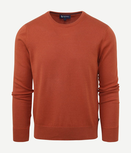 Suitable respect oinix pullover o-hals oranje | Slim-fit