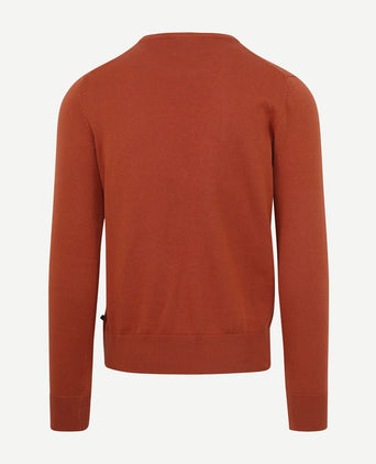 Suitable respect oinix pullover o-hals oranje | Slim-fit