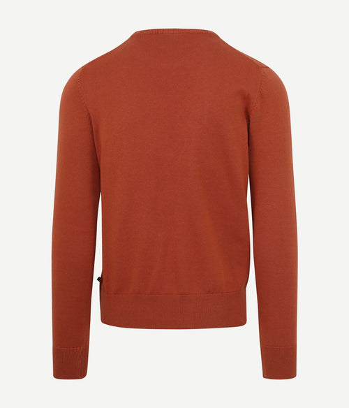 Suitable respect oinix pullover o-hals oranje | Slim-fit