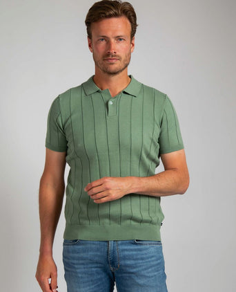Suitable respect polo drop needle groen