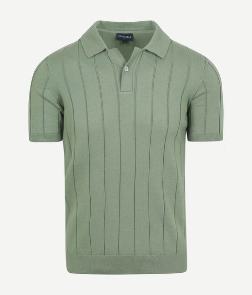 Suitable respect polo drop needle groen