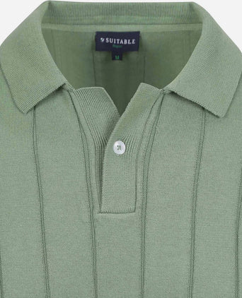 Suitable respect polo drop needle groen
