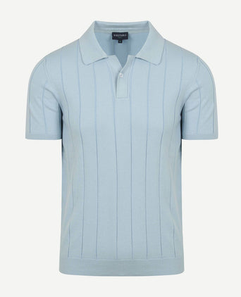 Suitable respect polo drop needle lichtblauw