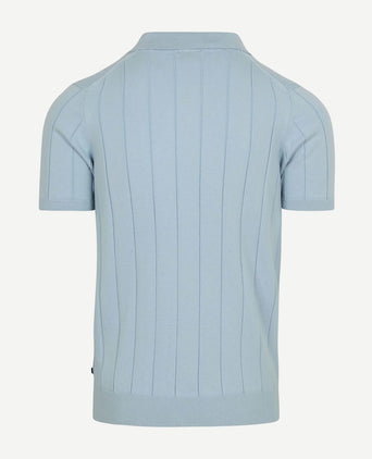 Suitable respect polo drop needle lichtblauw