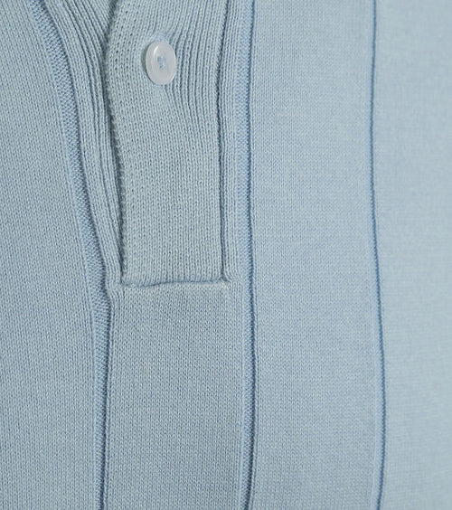 Suitable respect polo drop needle lichtblauw