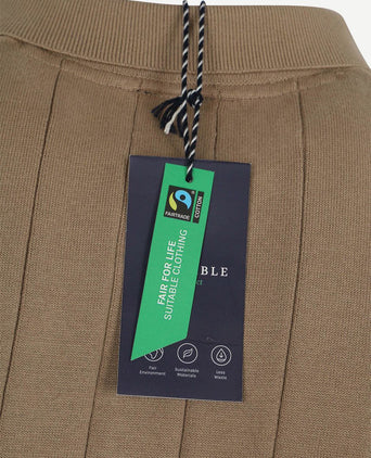 Respect polo drop needle taupe