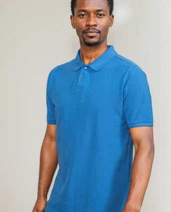 Suitable respect polo pete blauw