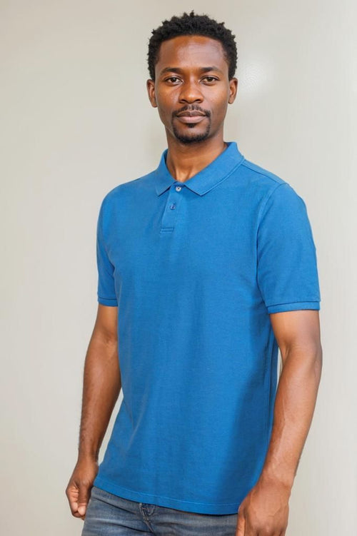 Suitable respect polo pete blauw