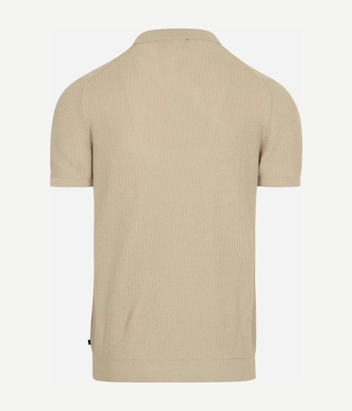 Suitable respect polo structure knit beige