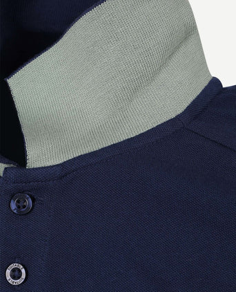 Respect polo tiger donkerblauw