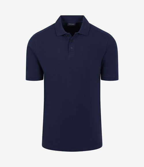 Respect polo tiger donkerblauw