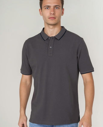 Suitable respect polo tip ferry antraciet | Regular-fit