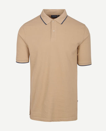 Respect polo tip ferry beige