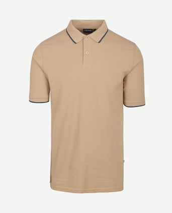 Respect polo tip ferry beige