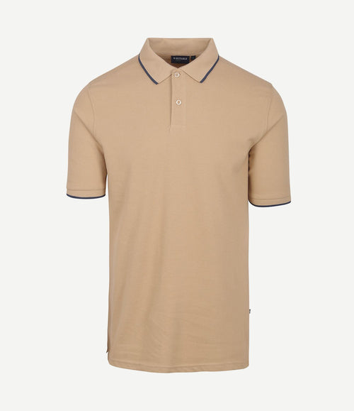Respect polo tip ferry beige
