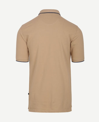 Suitable respect polo tip ferry beige | Regular-fit