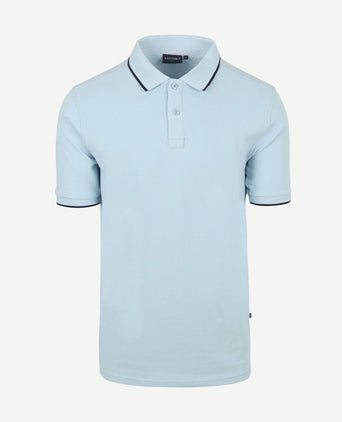 Suitable respect polo tip ferry lichtblauw | Regular-fit