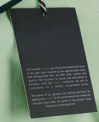 Suitable respect polo tip ferry lichtgroen | Regular-fit