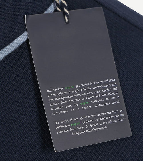 Suitable respect polo tip ferry donkerblauw | Regular-fit