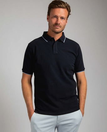 Suitable respect polo tip ferry donkerblauw | Regular-fit