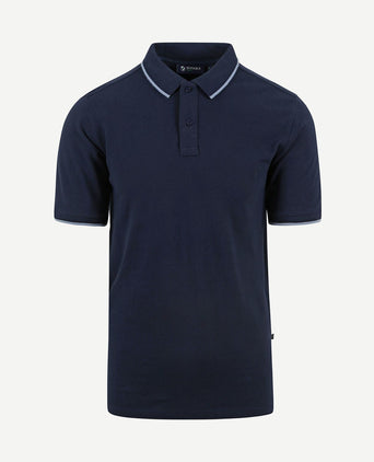 Respect polo tip ferry donkerblauw