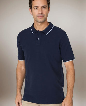 Suitable respect polo tip ferry donkerblauw | Regular-fit
