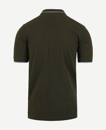 Suitable respect polo tip ferry olijfgroen | Regular-fit