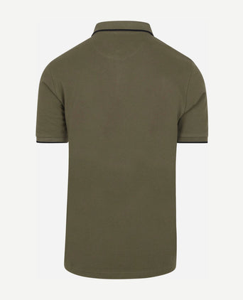 Suitable respect polo tip ferry olijfgroen | Regular-fit