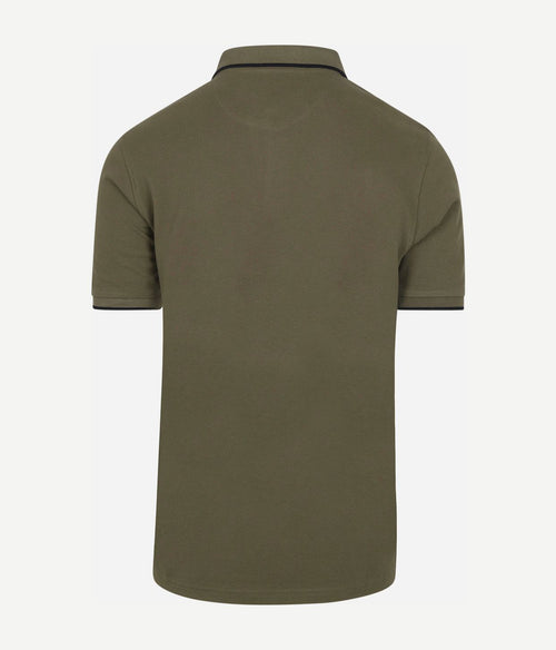 Suitable respect polo tip ferry olijfgroen | Regular-fit