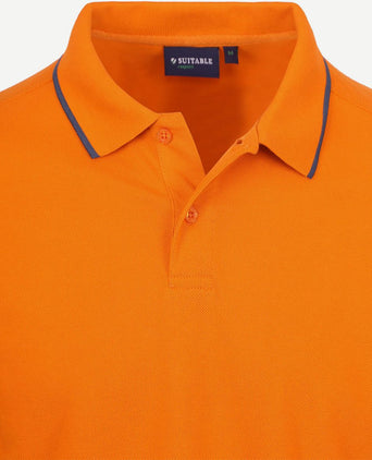 Suitable respect polo tip ferry oranje | Regular-fit