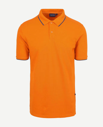 Suitable respect polo tip ferry oranje | Regular-fit