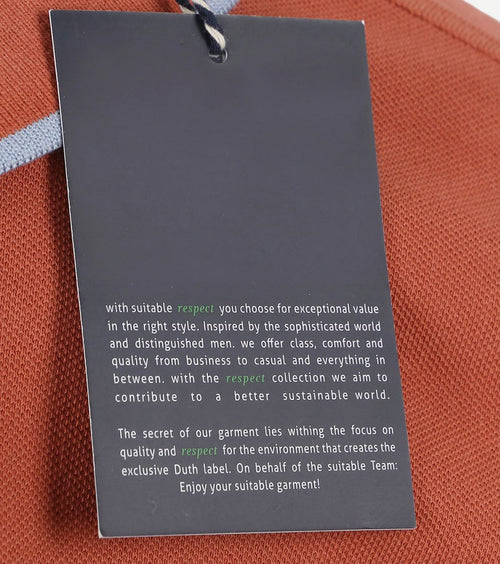 Suitable respect polo tip ferry terracotta | Regular-fit