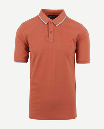 Respect polo tip ferry terracotta