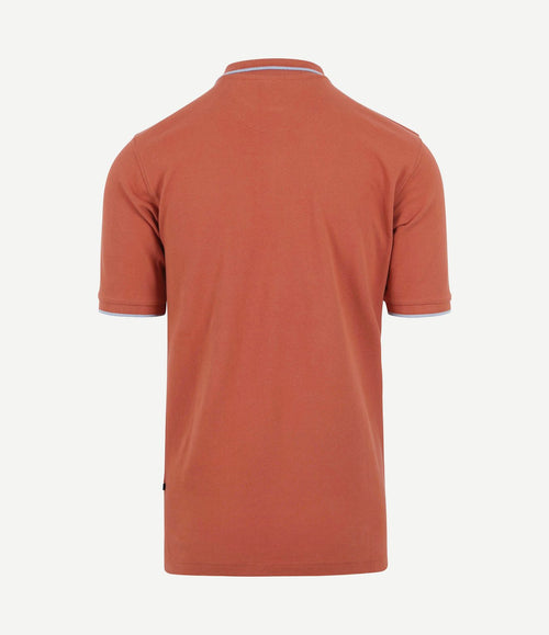 Respect polo tip ferry terracotta