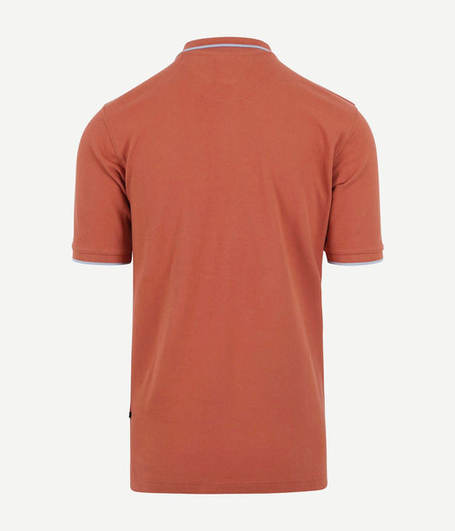 Respect polo tip ferry terracotta