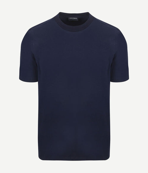 Suitable respect t-shirt hi donkerblauw