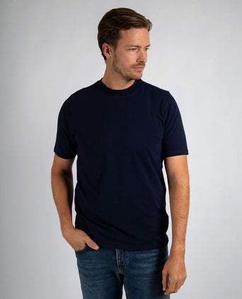 Suitable respect t-shirt hi donkerblauw