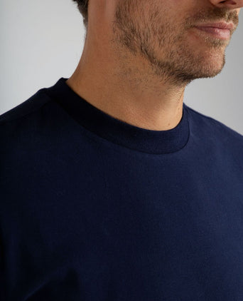 Respect t-shirt hi donkerblauw